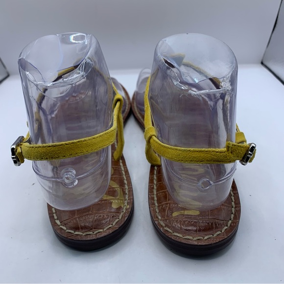 Sam Edelman Gigi Yellow Thong T Strap Flat Sandal Women 8M F12 - Picture 5 of 7